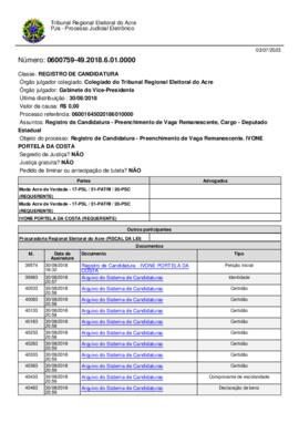 0600759-49.2018.6.01.0000 - IVONE PORTELA