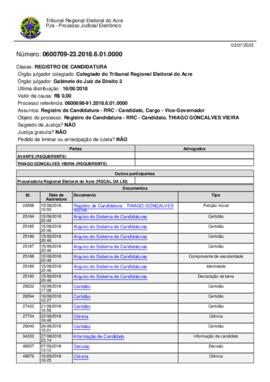 0600709-23.2018.6.01.0000 - THIAGO GONCALVES VIEIRA